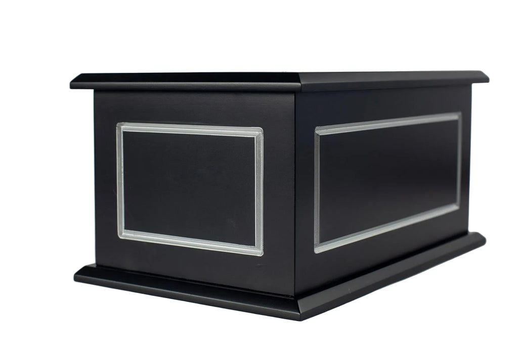 Painted Bevelled - Black and Silver